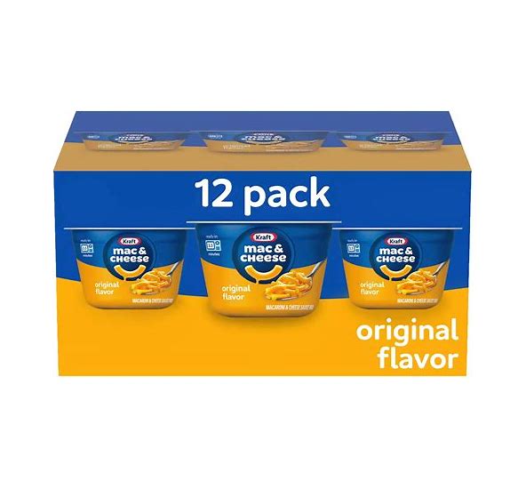 Kraft Original Mac & Cheese Cups 12pk