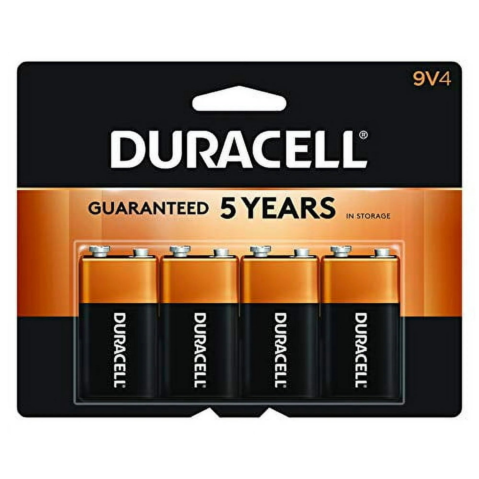 Duracell Coppertop 9V Alkaline Batteries, 4 ct.