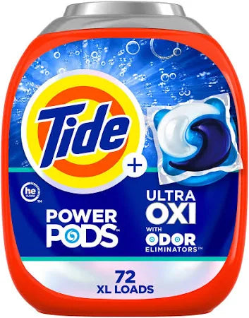 Tide Ultra OXI Power PODS with Odor Eliminators, 72 count