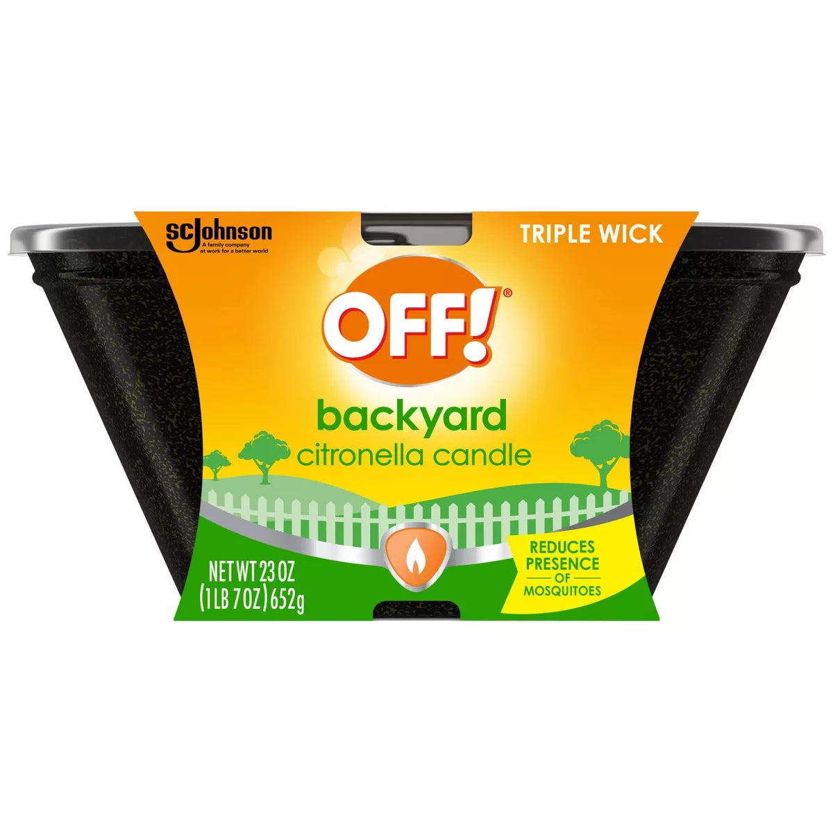 OFF Scented Outdoor Citronella Candle, 23 oz.