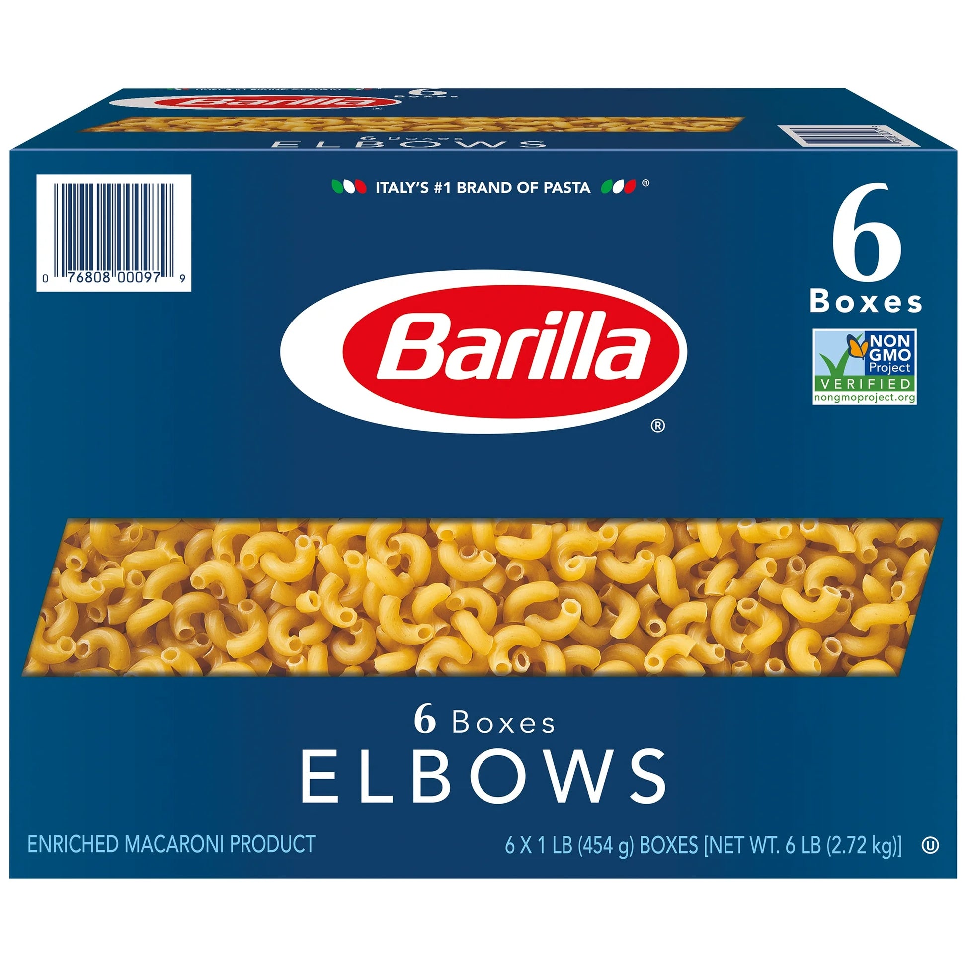 Barilla Elbow Pasta, 6 pk/1 lb.