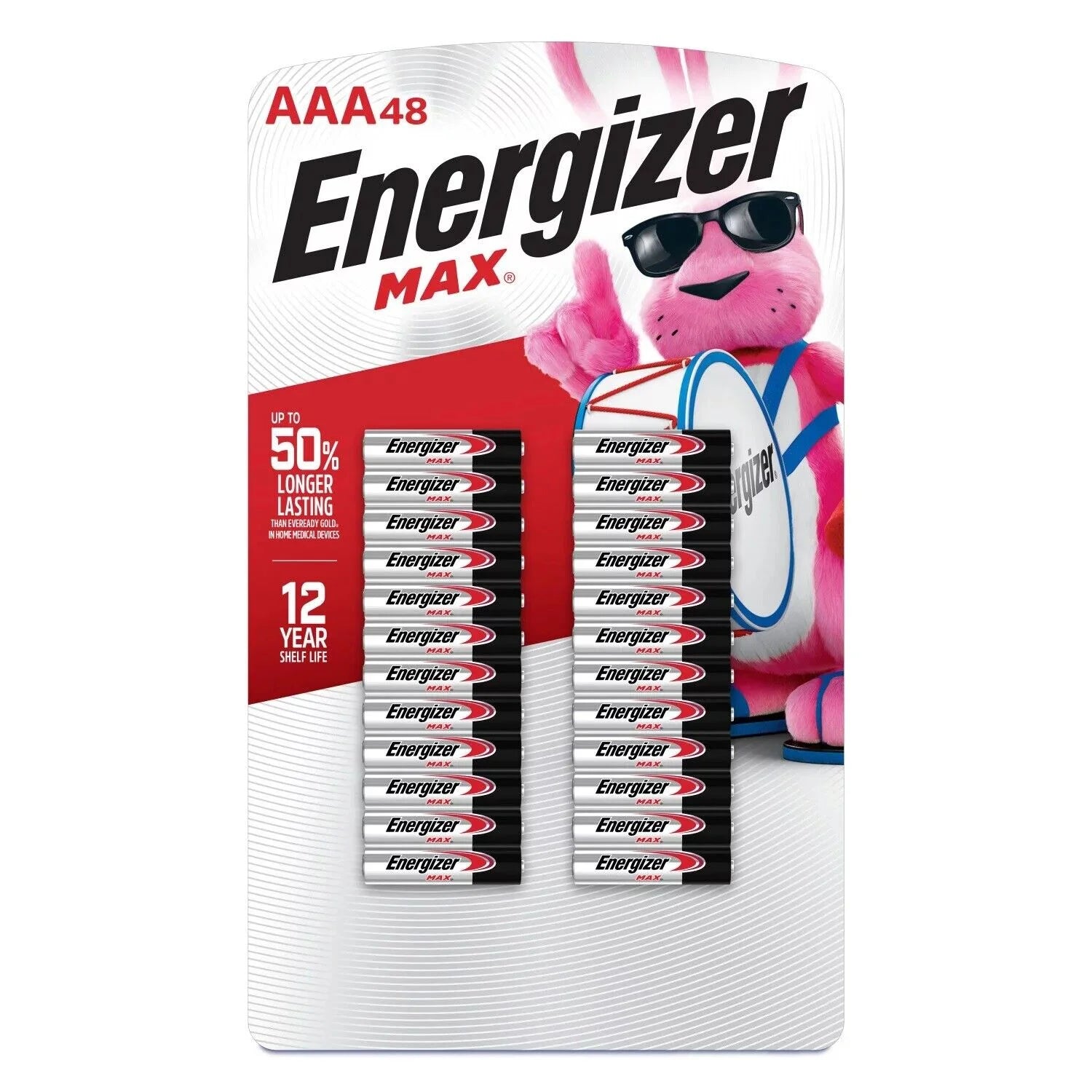 Energizer MAX AAA Batteries, 48 ct.