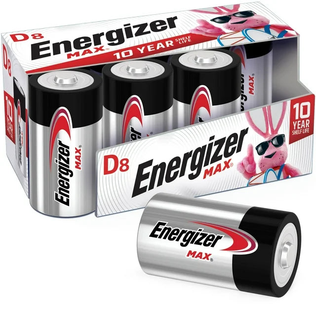 Energizer MAX D Batteries, 8 ct.