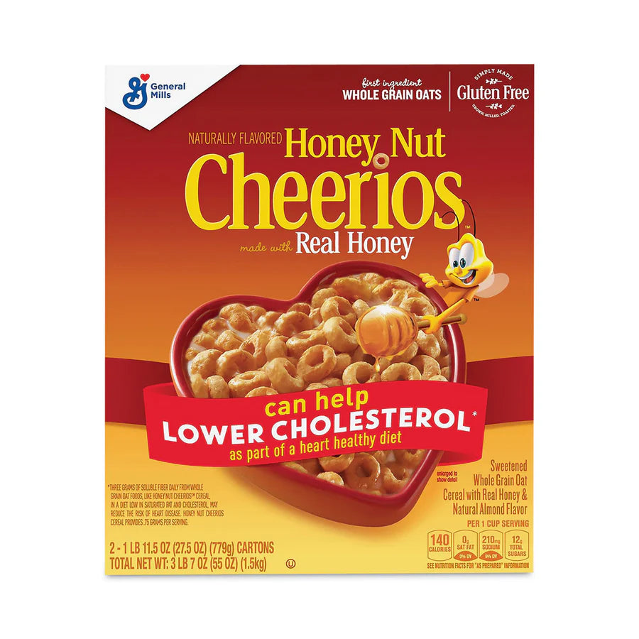 General Mills Honey Nut Cheerios, 55 oz./2 bags