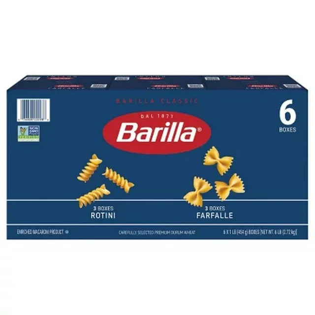 Barilla Rotini, Farfalle Pasta 6 pk/16 oz