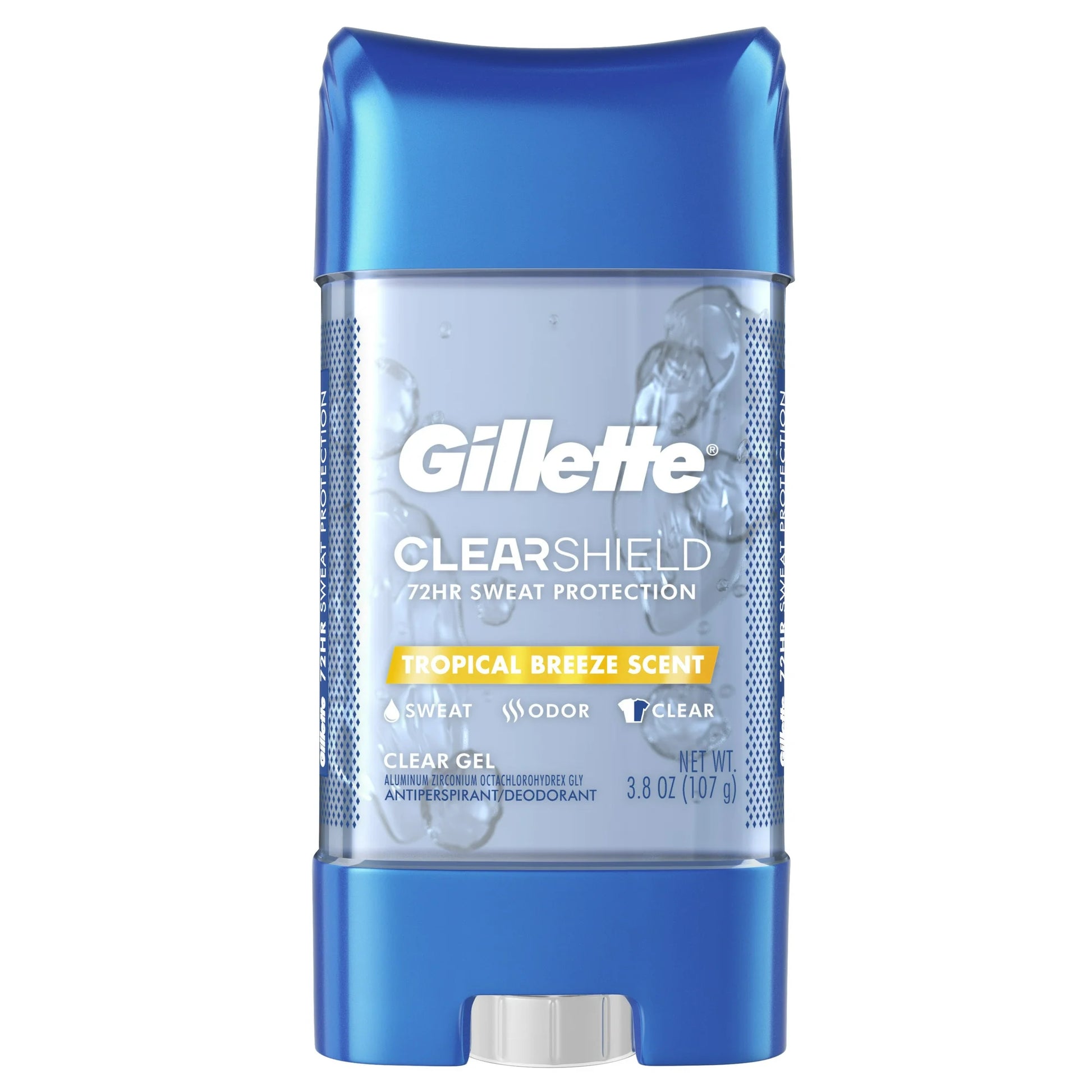 Gillette Tropical Breeze Scent Clear Gel Antiperspirant & Deodorant 3.8 oz