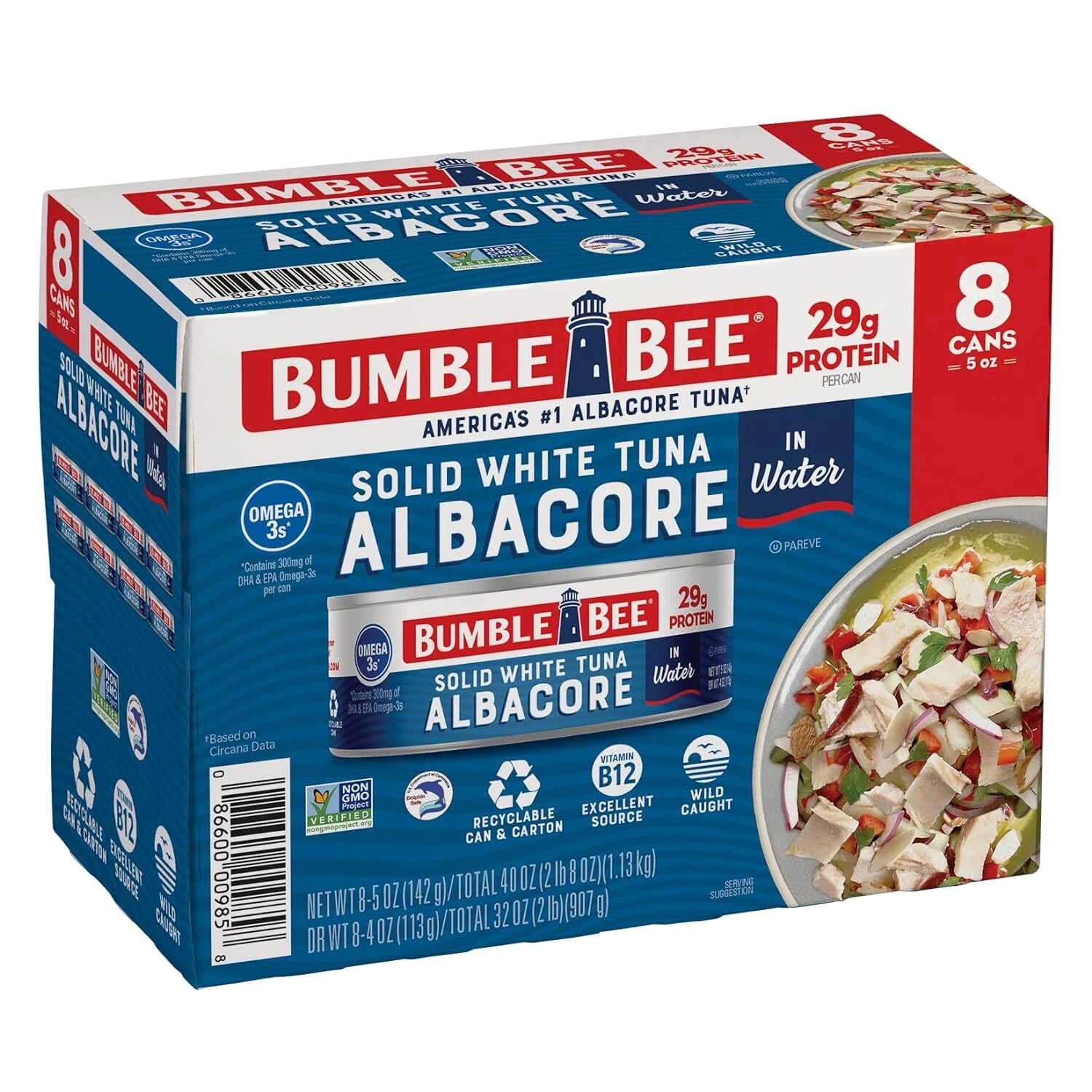 Bumble Bee Solid White Albacore Tuna in Water, 8 pk./5 oz.